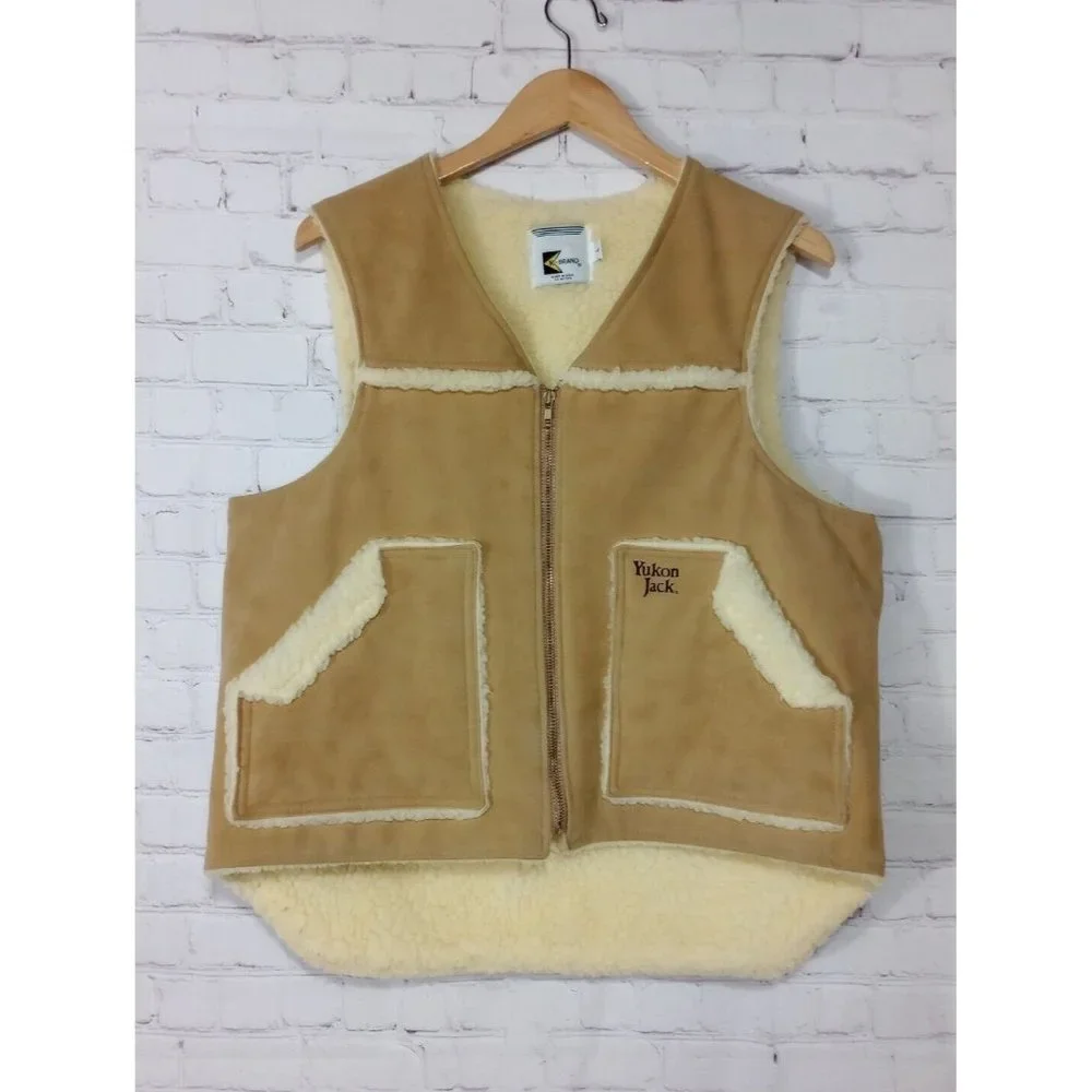 Vintage K Brand Yukon Jack Winter Vest Jacket Men's Size Large Made in USA EUC - Picture 1 of 8